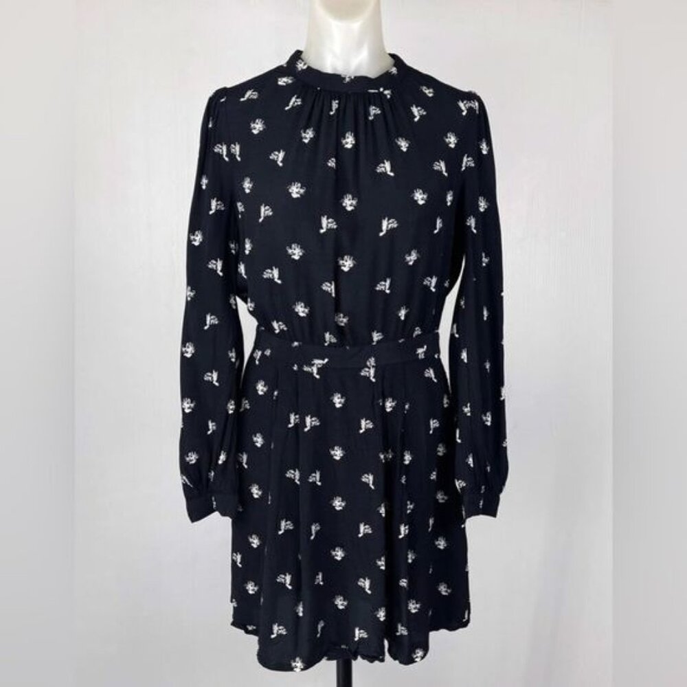 & Other Stories black and white floral print dress 6